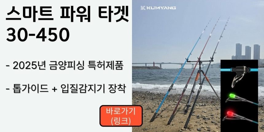 금양피싱 스마트 파워 타겟 25-360 원투낚시대 바다 갯바위 방파제 낚시대